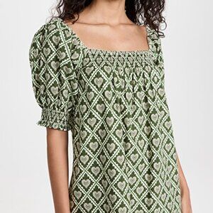 Rhode Mini Dress Women's Evie Dress, Love Lockdown Chive Medium